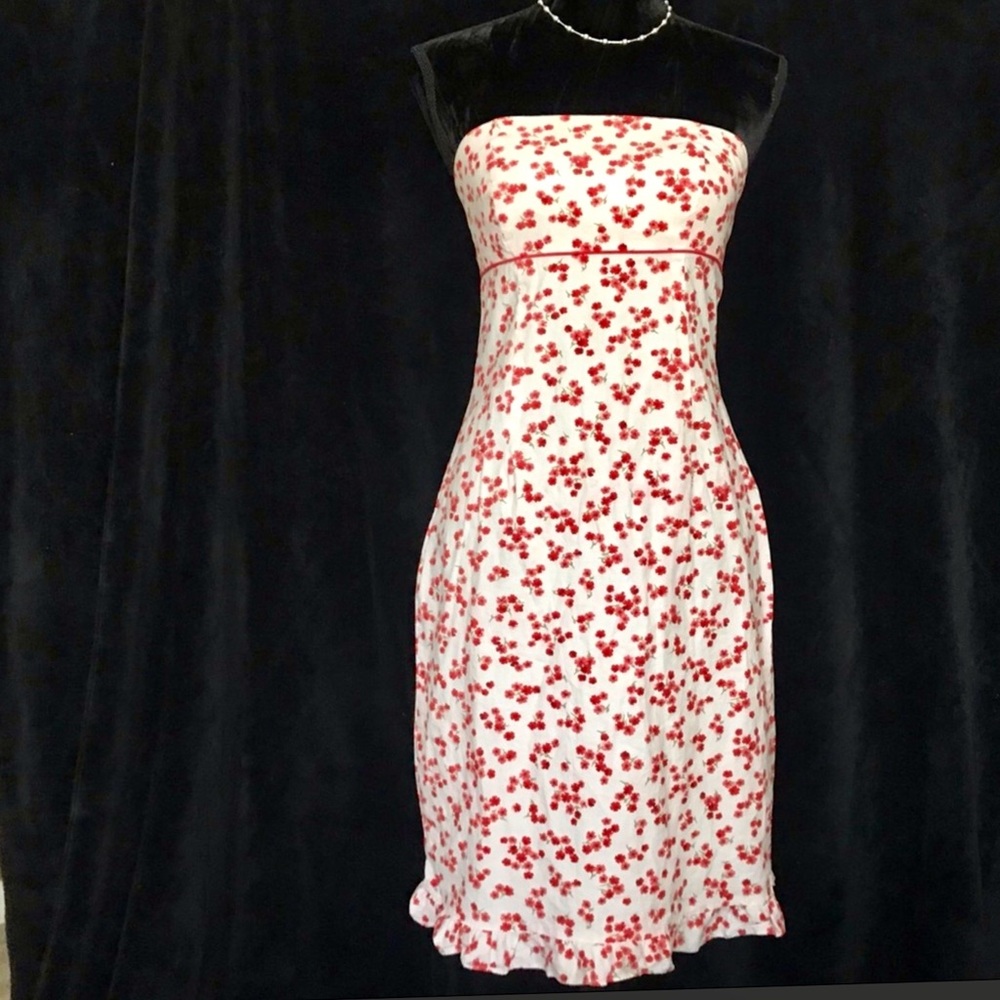 COPY - Moda International Cherry Blossoms Strapless Dress